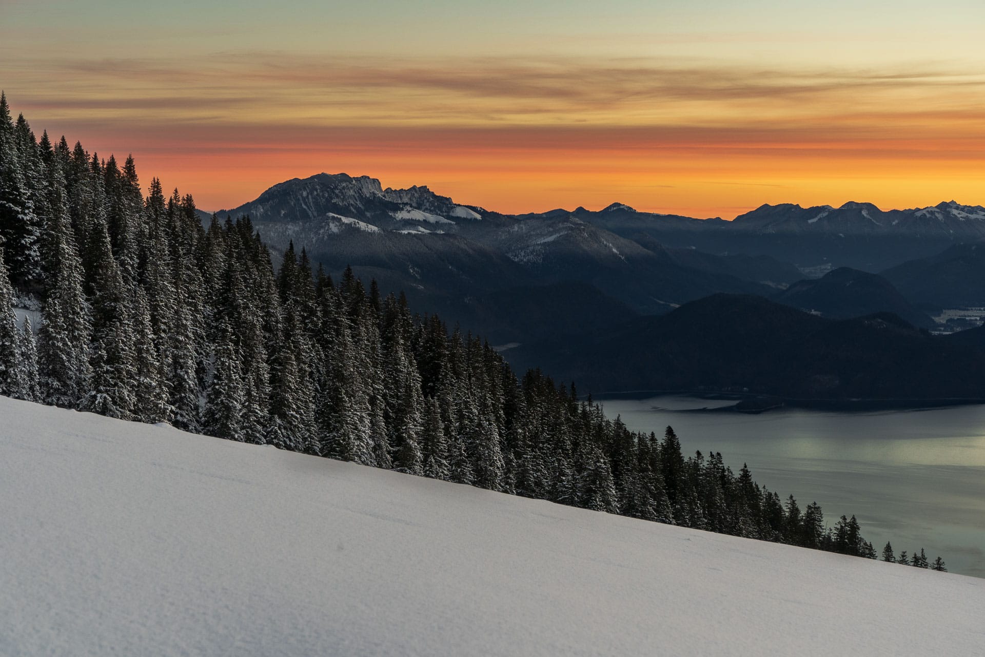 Simetsberg mit Blick auf Walchensee