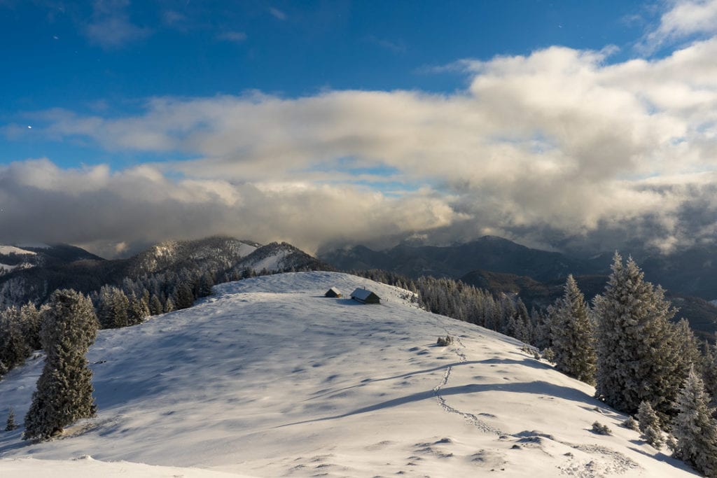 Hirschhörnlkopf mit Blick auf Pfundalm