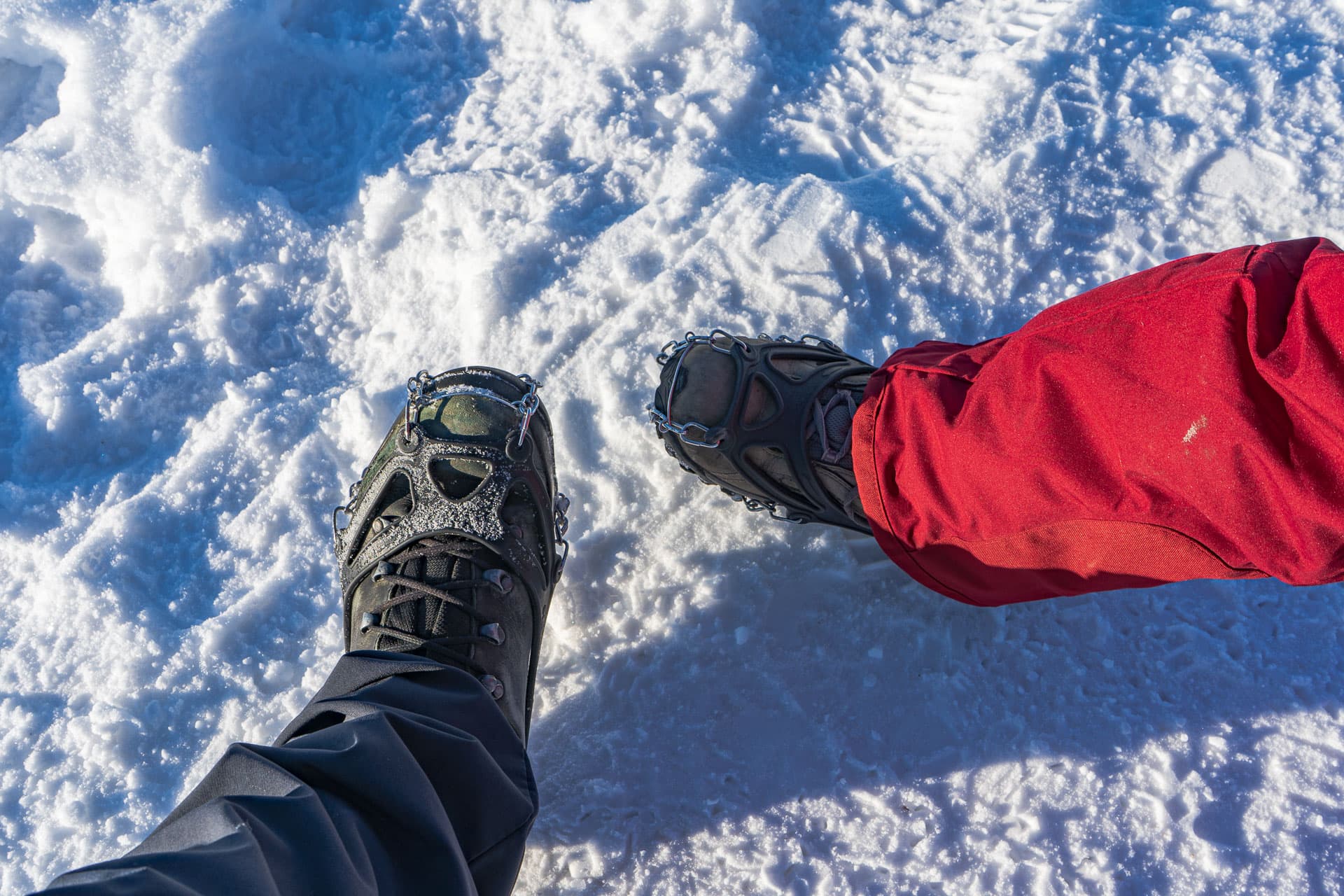 Grödeln auf dem Gipfel des Martinskopf