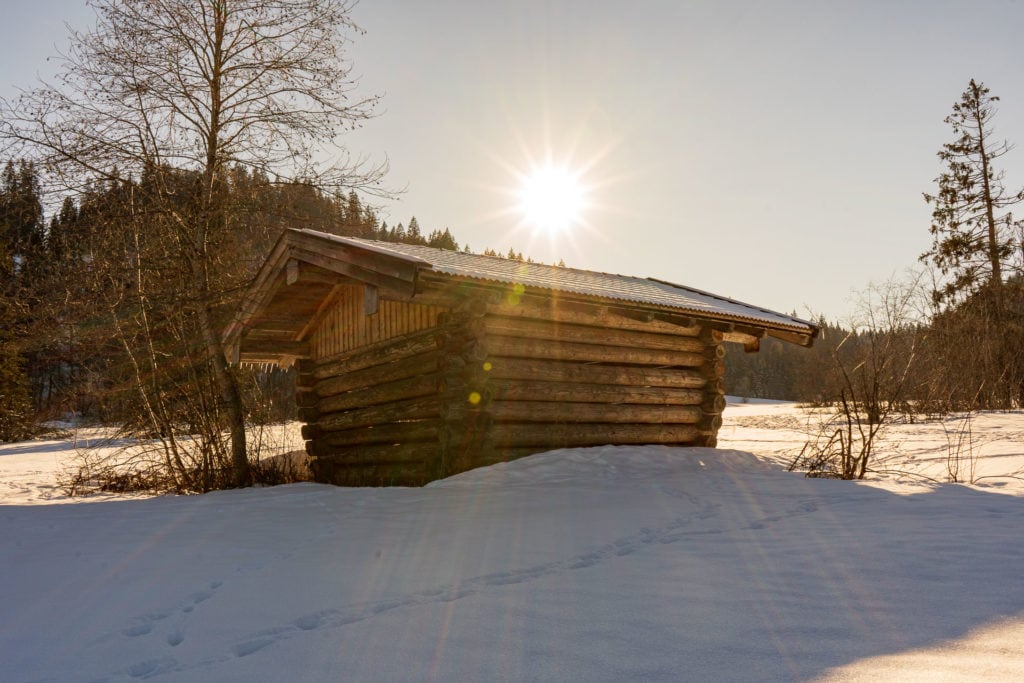 Heuhütte am Barmsee