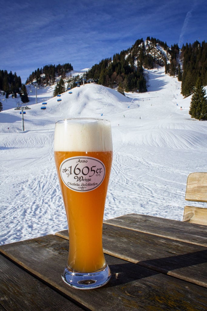 Weißbier auf der Kotalm