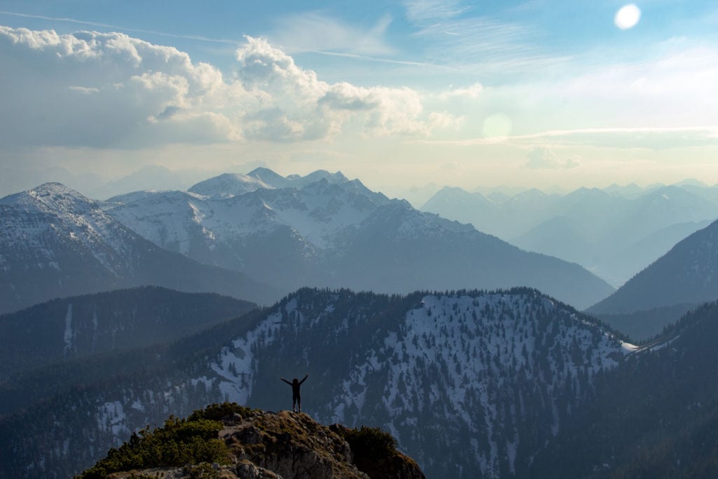 Fotoshooting am Gipfel